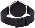 Calvin Klein Boost White Black Dial Black Leather Strap Watch for Men - K7Y21CCX