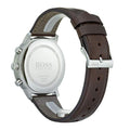 Hugo Boss Attitude Blue Dial Brown Leather Strap Watch for Men - 1513606