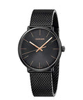 Calvin Klein High Noon Quartz Black Dial Black Mesh Bracelet Watch for Men - K8M21421