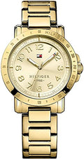 Tommy Hilfiger Bella Gold Dial Gold Steel Strap Watch for Women - 1781395