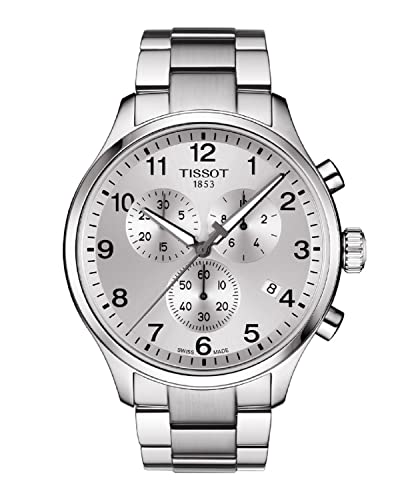 Tissot Chrono XL Classic 45mm Silver Dial Stainless Steel Watch For Men - T116.617.11.037.00