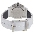 Calvin Klein Accent White Dial White Leather Strap Watch for Women - K2Y2Y1KW