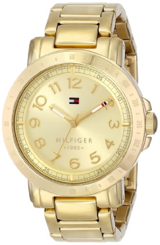 Tommy Hilfiger Bella Gold Dial Gold Steel Strap Watch for Women - 1781395