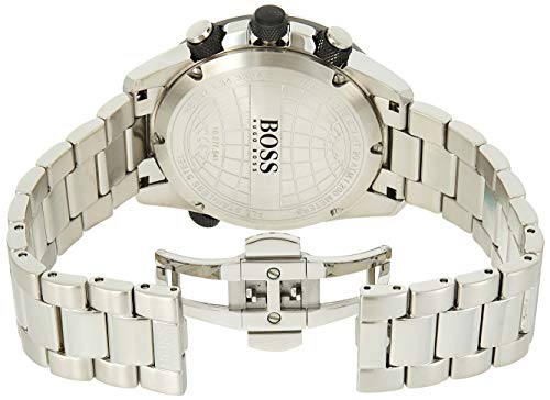 Hugo Boss Nomad Chronograph Grey Dial Silver Steel Strap Watch for Men - 1513774