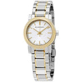 Burberry The City Silver Dial Two Tone Steel Strap Watch for Women - BU9217