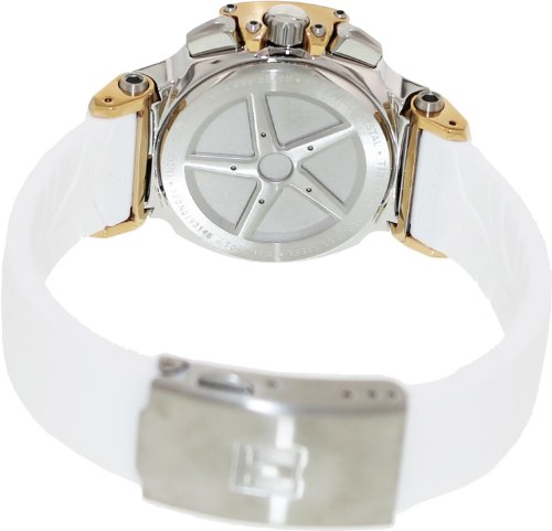 Tissot T Race Chronograph White Dial White Rubber Strap Watch for Women - T048.217.27.017.00