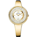 Swarovski Crystalline Bracelet White Dial Gold Steel Strap Watch for Women - 5269253