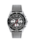 Coach Kent Grey Dial Grey Leather Strap Watch for Men - 14602561