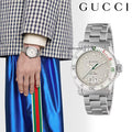 Gucci Dive Quartz White Dial Silver Steel Strap Watch For Men - YA136336