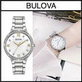 Bulova Mother of Pearl Dial Silver Steel Strap Watch for Women - 96L263