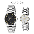 Gucci G Timeless Black Dial Silver Steel Strap Watch For Women - YA1264029A