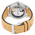 Gucci G Timeless Automatic Mother of Pearl Dial Brown Leather Strap Watch For Women - YA1264112