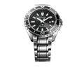 Citizen Promaster Diver Chronograph Black Dial Silver Stainless Steel Watch For Men - BN0190-82E