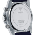 Guess Commander Blue Dial Blue Rubber Strap Watch for Men - GW0211G1