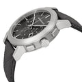 Burberry The City Grey Dial Black Leather Strap Watch for Men - BU9362