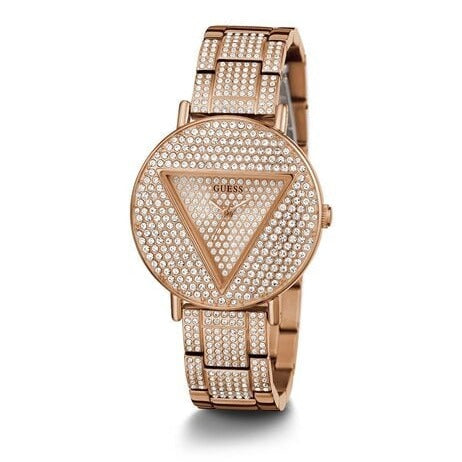 Guess Trend Diamonds Rose Gold Dial Rose Gold Steel Strap Watch for Women - GW0512L3