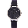 Calvin Klein Even Black Dial Black Leather Strap Watch for Women - K7B231C1