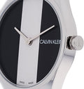 Calvin Klein Rebel White Black Dial White Leather Strap Watch for Women - K8P231L1