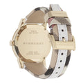 Burberry The City White Dial White Leather Strap Watch for Women - BU9110