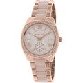 Michael Kors Bryn Rose Gold Dial Two Tone Steel Strap Watch for Women - MK6135