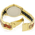 Michael Kors Slim Runway Gold Dial Two Tone Steel Strap Watch for Women - MK4300