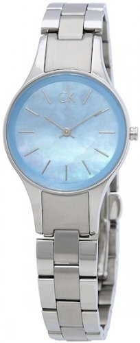 Calvin Klein Simplicity Blue Dial Silver Steel Strap Watch for Women - K432314N