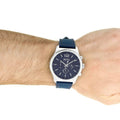 Hugo Boss Professional Blue Chronograph Dial Blue Silicone Strap Watch for Men - 1513526