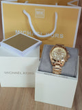 Michael Kors Bradshaw Gold Dial Gold Steel Strap Watch for Women - MK5798