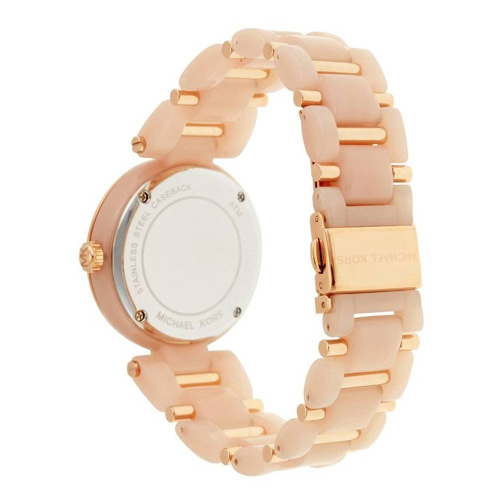 Michael Kors Delray Rose Gold Dial Rose Gold Steel Strap Watch for Women - MK4322