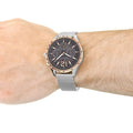 Tommy Hilfiger Gavin Chronograph Quartz Grey Dial Silver Mesh Bracelet Watch for Men - 1791466