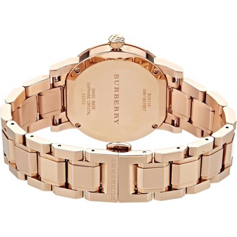 Burberry The City Diamonds Rose Gold Dial Rose Gold Steel Watch for Women - BU9126