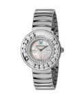 Swarovski Lovely Crystal Mother of Pearl Dial Silver Steel Strap Watch for Women - 1160307