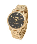 Coach Delancey Black Dial Gold Stainless Steel Strap Watch For Women - 14502813