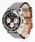 Coach Kent Grey Dial Grey Leather Strap Watch for Men - 14602561