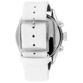 Calvin Klein Masculine Chronograph White Dial White Leather Strap Watch for Men - K2H27101