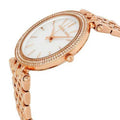 Michael Kors Darci Mother of Pearl Dial Rose Gold Steel Strap Watch for Women - MK3220