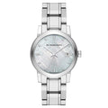 Burberry The City Diamonds Silver Dial Silver Steel Strap Watch for Women - BU9125