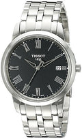 Tissot T Classic Dream Black Dial Silver Steel Strap Watch for Men - T033.410.11.053.01