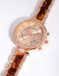 Michael Kors Parker Rose Gold Dial Two Tone Steel Strap Watch for Women - MK6239