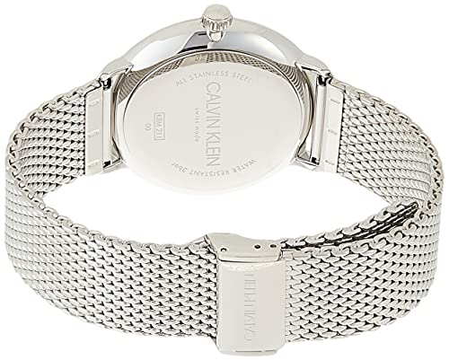 Calvin Klein High Noon Quartz Blue Dial Silver Mesh Bracelet Watch for Men - K8M2112N