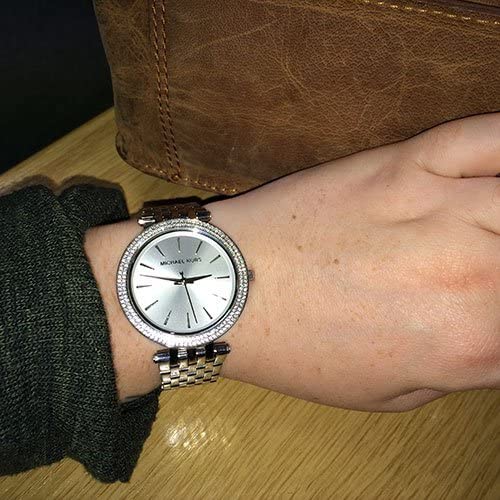 Michael Kors Darci Crystals Silver Dial Silver Steel Strap Watch for Women - MK3429