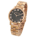 Michael Kors Noire Black Dial Rose Gold Steel Strap Watch for Women - MK3585