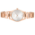 Calvin Klein Dainty Diamonds Silver Dial Rose Gold Steel Strap Watch for Women - K7L2364T