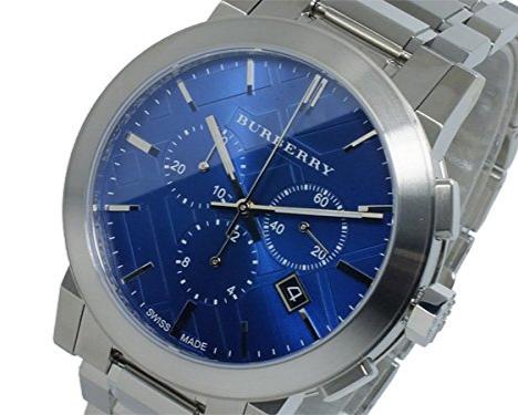 Burberry The City Blue Dial Silver Steel Strap Watch for Men - BU9363