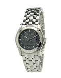 Burberry Herringbone Grey Dial Silver Steel Strap Watch for Women - BU1851