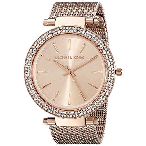 Michael Kors Darci Rose Gold Dial Rose Gold Mesh Bracelet Watch for Women - MK3369