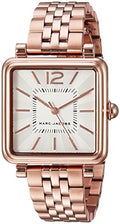 Marc Jacobs Vic White Dial Rose Gold Stainless Steel Strap Watch for Women - MJ3514