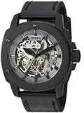 Fossil Modern Machine Automatic Skeleton Grey Dial Black Steel Strap Watch for Men - ME3134