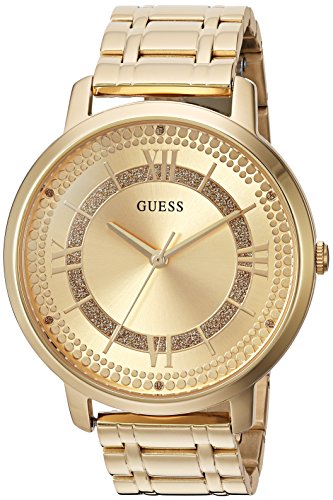 Guess Montauk Gold Dial Gold Steel Strap Watch for Women - W0933L2