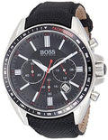 Hugo Boss Driver Black Dial Black Nylon Strap Watch for Men -1513087